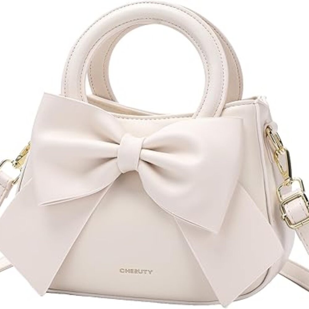 Luxury Style Trendy Purse Crossbody Vegan Leather White Bag‎
